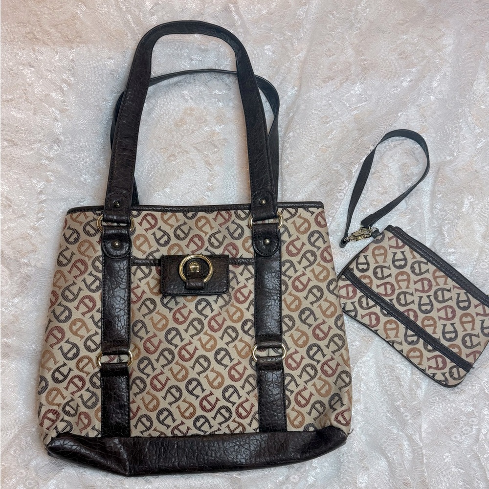 Vintage Etienne Aigner purse and clutch